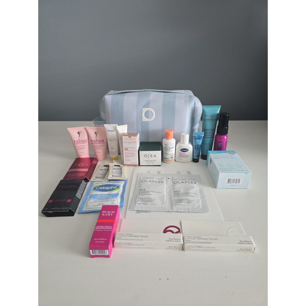 Luxe Hair, Skincare, Makeup 23 piece Bundle with Cosmetic Bag NEW